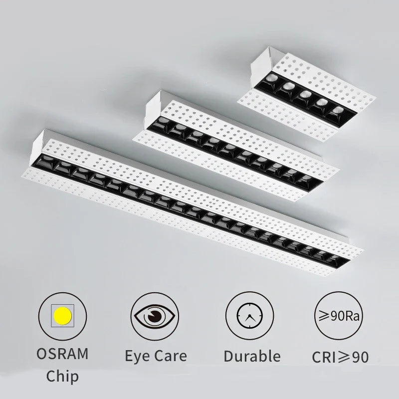 spot led encastrable magnétique moderne éclairage linéaire intérieur