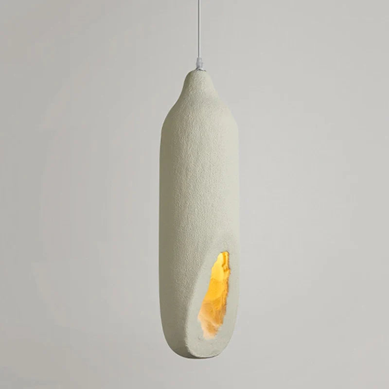 Suspension Wabi Sabi blanc cassé nordique bouteille d'eau forme 63 cm de haut chambre salle à manger