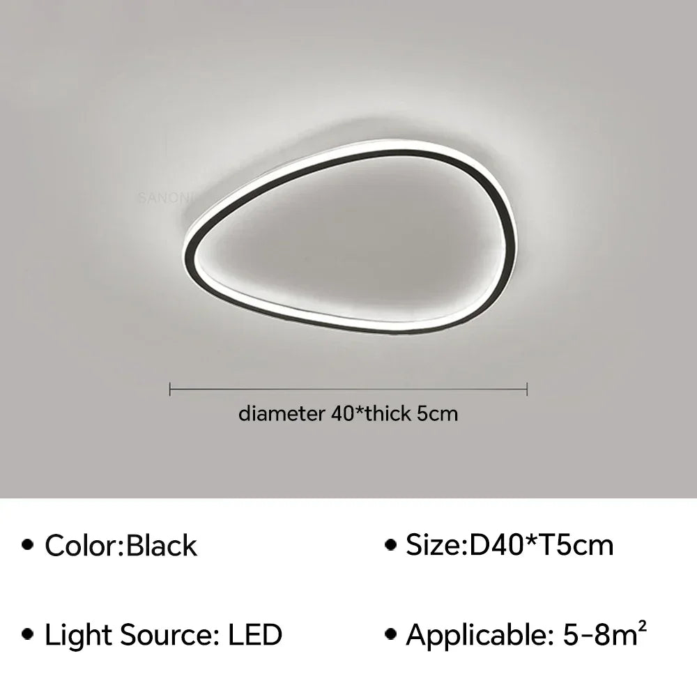 lustre moderne à leds pour décoration intérieure élégante