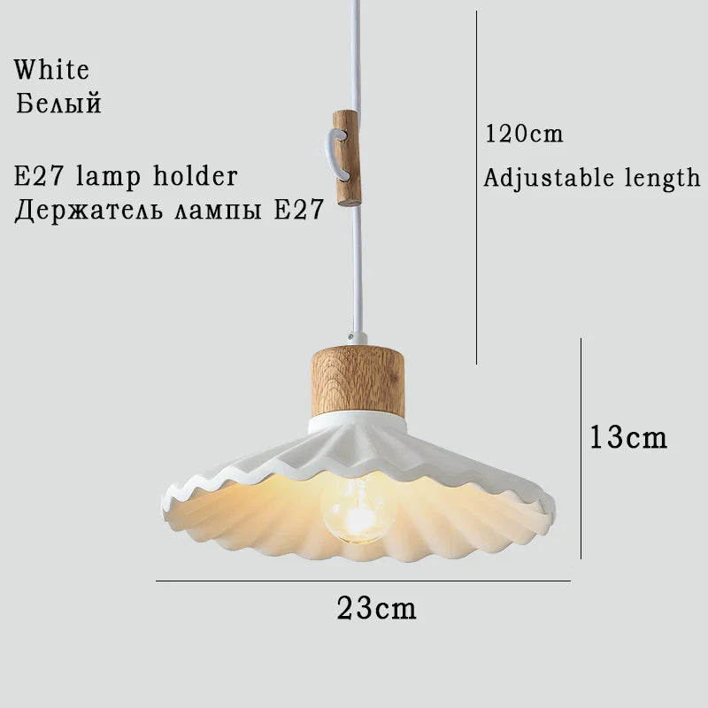 suspension moderne style nordique luminaire coloré macaron