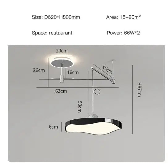 Lustre réglable salle à manger moderne LED éclairage bureau étude chambre