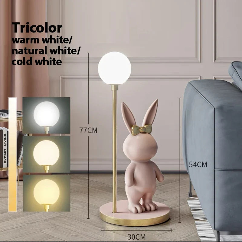 lampadaire nordique design lapin pour chambre enfant