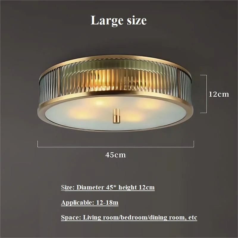 plafonnier led en cuivre et cristal design créatif pour intérieur décoratif
