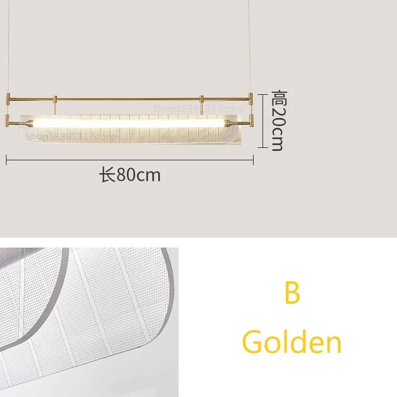 suspension minimalistes italiennes en acrylique led modernes