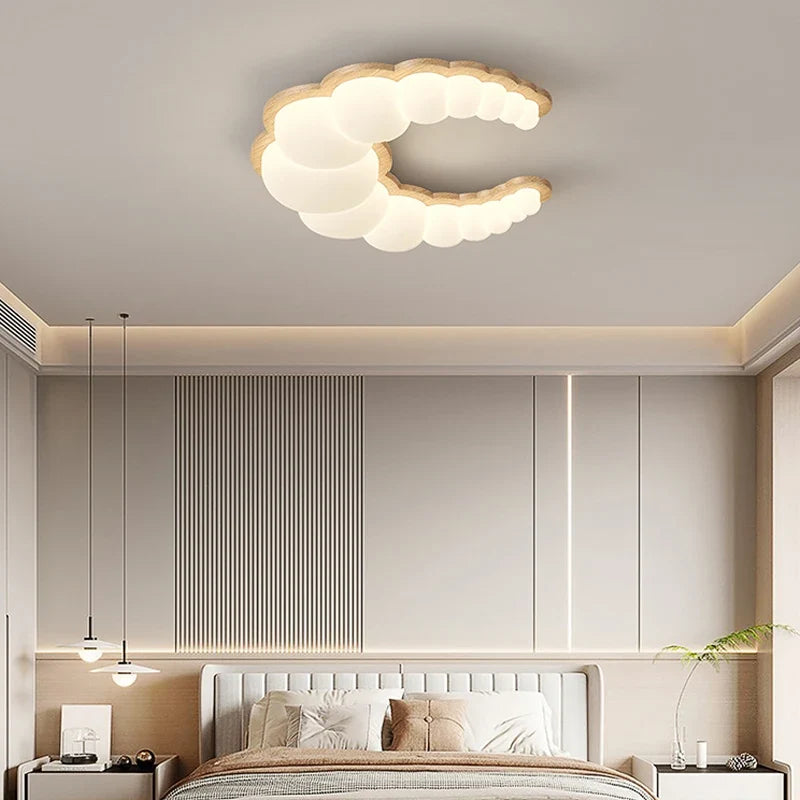 lustre led intelligent avec télécommande pour décoration moderne