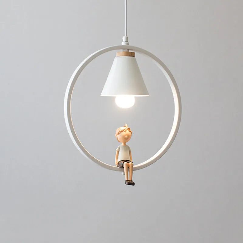 lampe à oiseaux nordique moderne en fer pour décoration intérieure