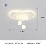 plafonnier nuage LED pour chambre d'enfant minimaliste et chaleureux
