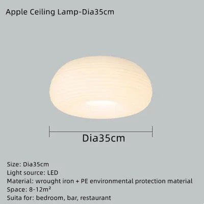 lustre en pe écolo design pomme pour décoration intérieure à led