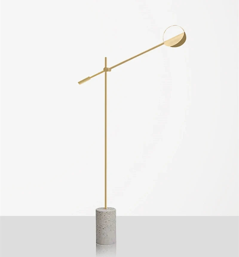 lampadaire nordique en fer style industriel pour décoration intérieure
