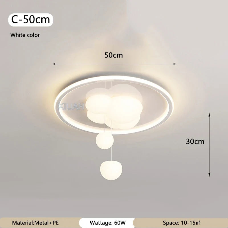 lustre romantique à bulles pour salon et bureau