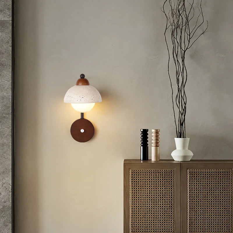 applique murale décorative en pierre naturelle pour un éclairage élégant