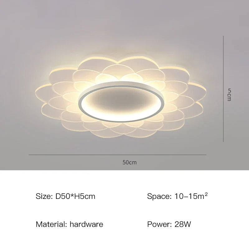 lustre moderne design floral pour décoration intérieure lumineuse