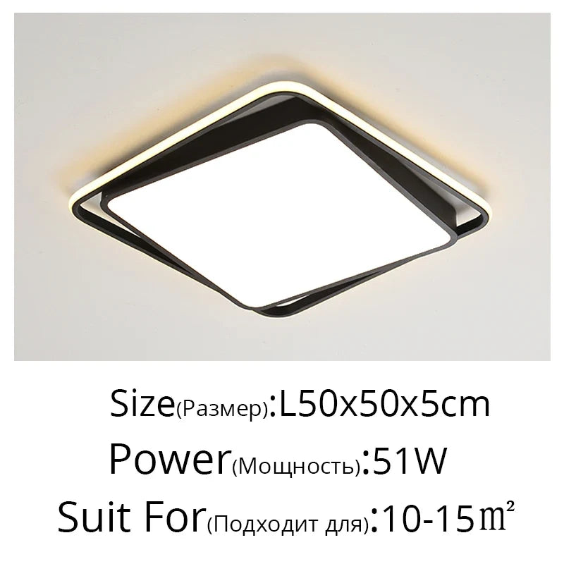 plafonnier led encastré minimaliste moderne pour loft