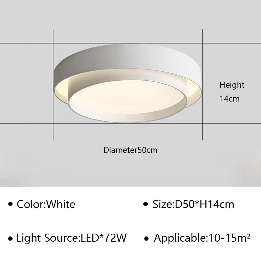 lustre led ultra mince moderne pour décoration intérieure