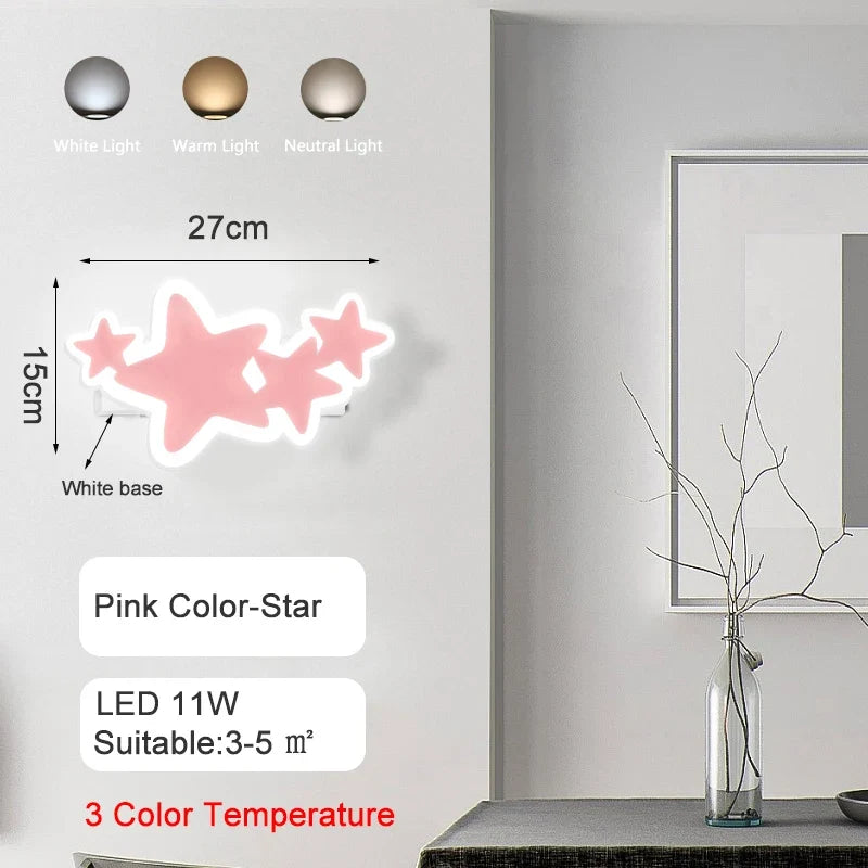 lustre led moderne en forme de lune étoile nuage pour enfants