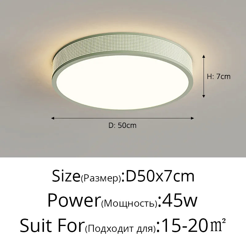 qiyimei plafonnier led style cercle carré décoratif