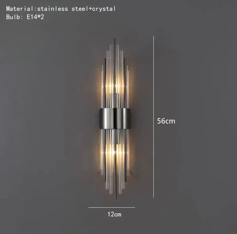 applique murale moderne en verre pour arrière-plan de télévision