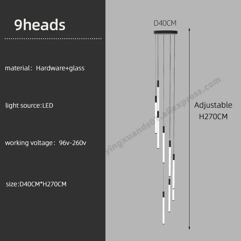 lustre moderne suspendu pour éclairage intérieur design loft