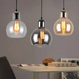 suspension led en verre nordique pour éclairage de table