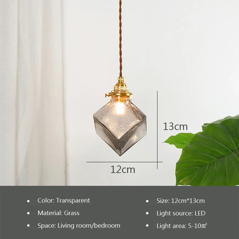 lustre en verre nordique pour intérieur élégant et moderne