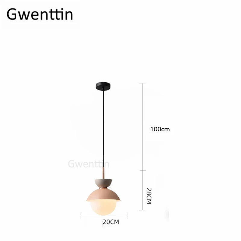 suspension en verre moderne pour décoration intérieure élégante