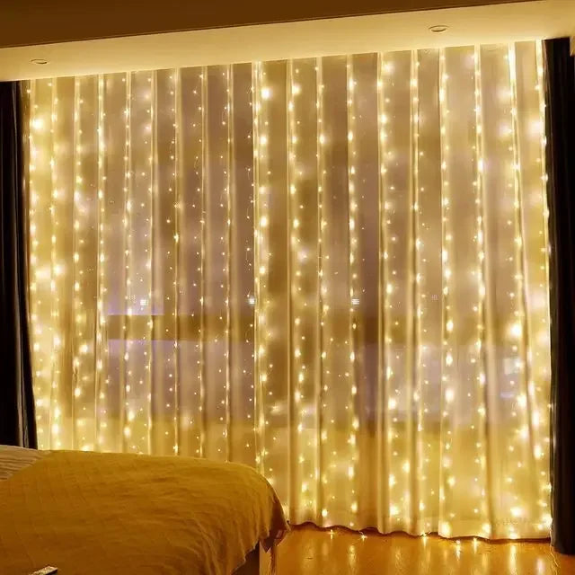 guirlande lumineuse led pour noël et décoration festive