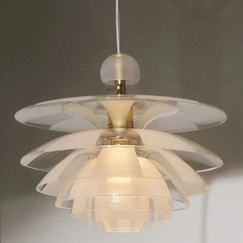suspension led modernes en acrylique pour intérieur