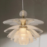suspension led modernes en acrylique pour intérieur