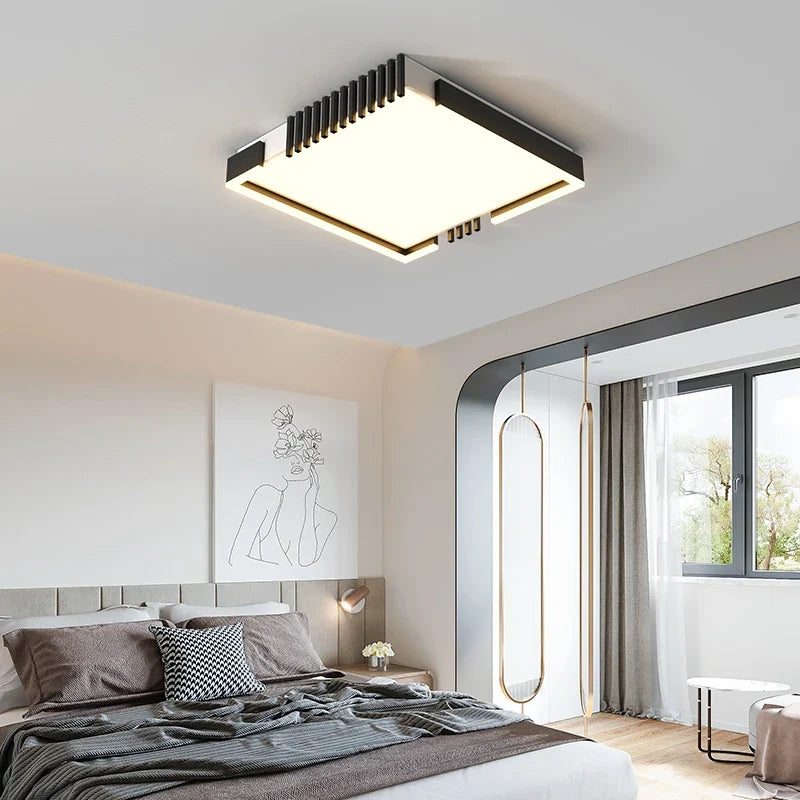 plafonnier led rectangulaire encastrable design nordique moderne
