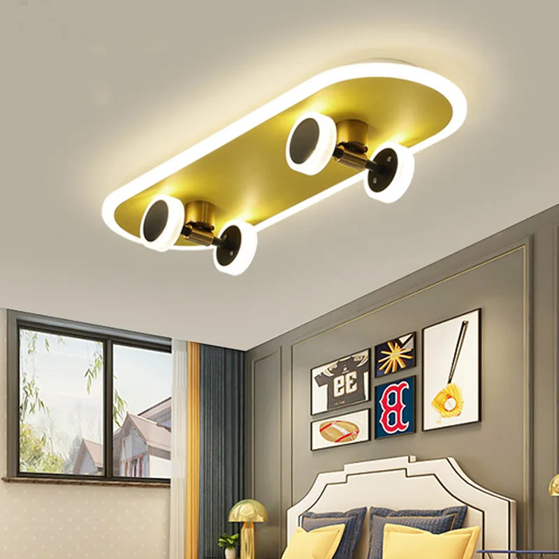 plafonnier scooter boy lampe décorative pour chambre enfant