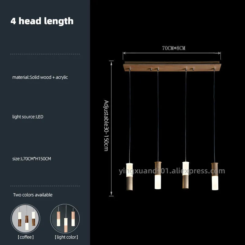 lustre en bois moderne pour éclairage intérieur design