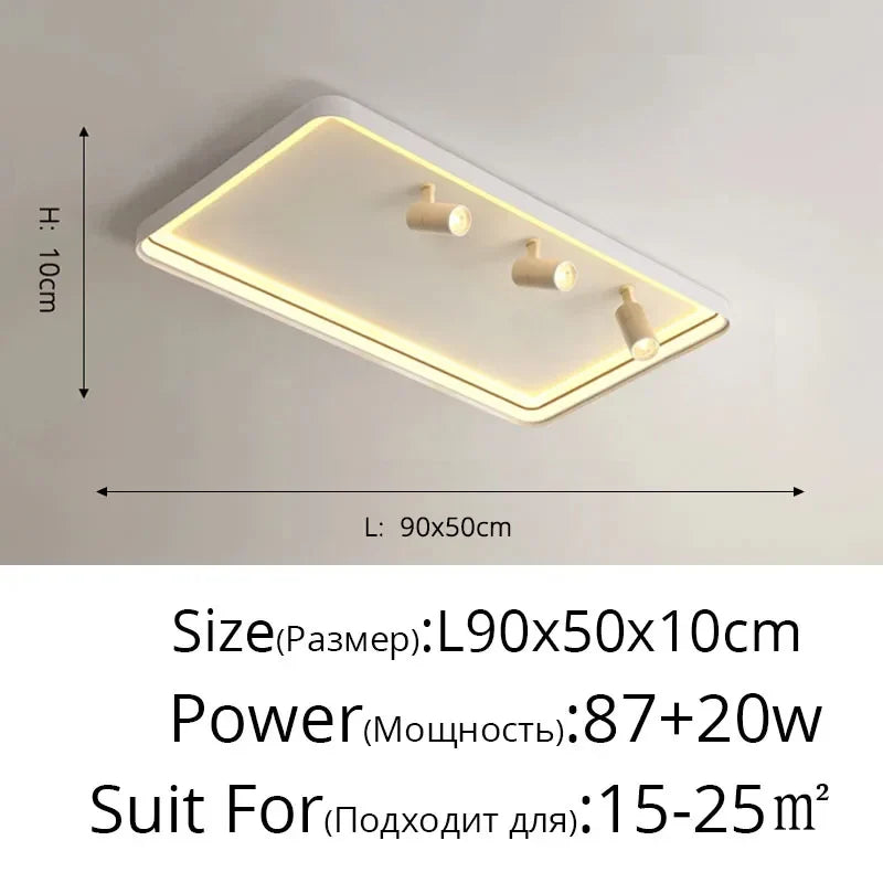 nouveau plafond moderne à leds monté en surface