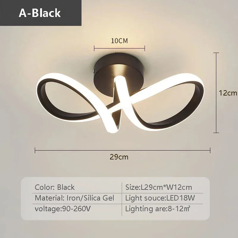 plafonnier led moderne minimaliste pour allée entrée et escalier