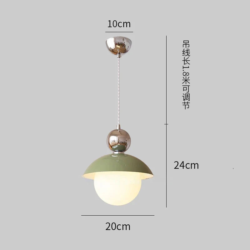 lustre boule de verre lumineux pour intérieur élégant