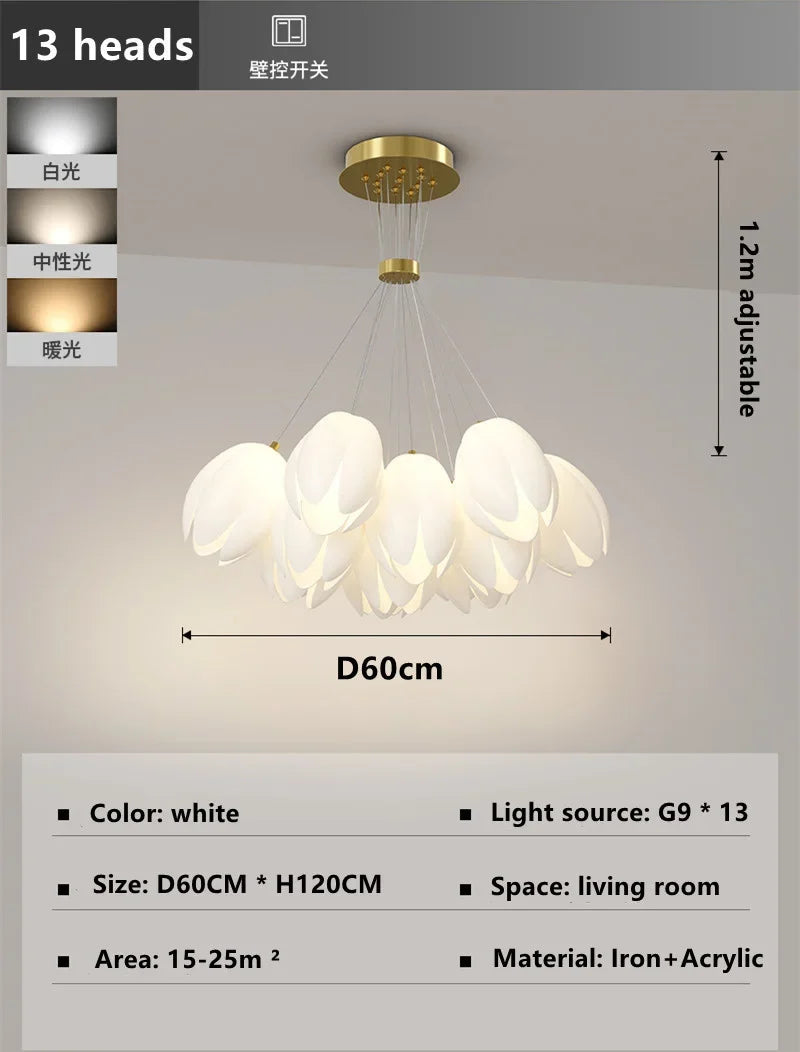 suspension moderne design intérieur en led pour décoration élégante