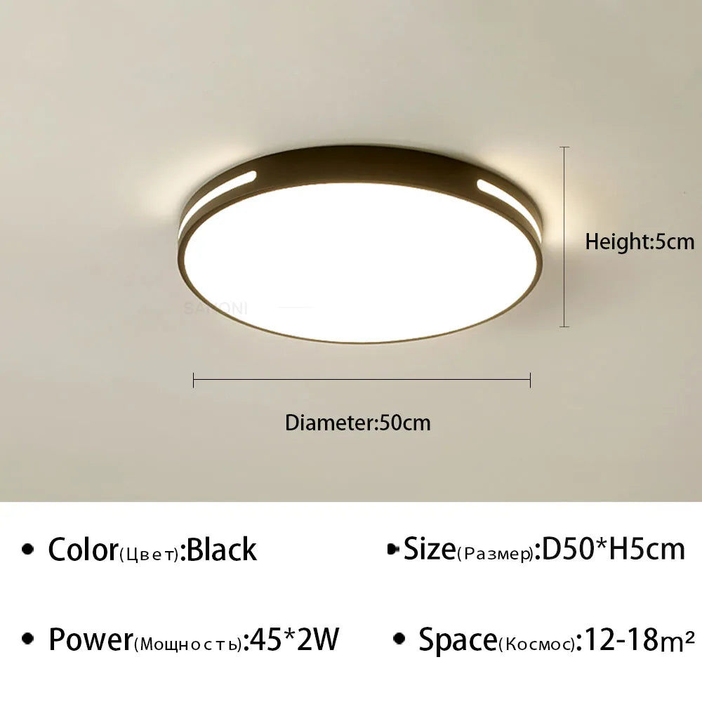 plafonnier led ultra mince design moderne pour intérieur