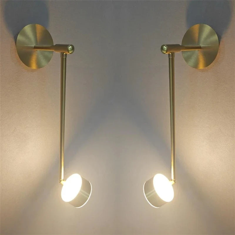 applique murale led réglable moderne en fer d'art décoratif