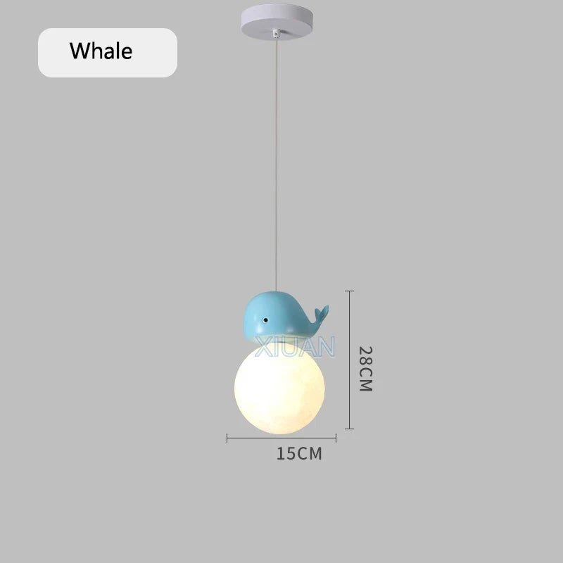 suspension design animal pour enfants cheval ours lapin baleine