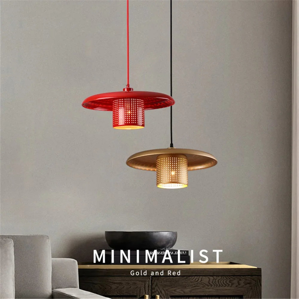 lustre à led en métal style industriel pour café et bar