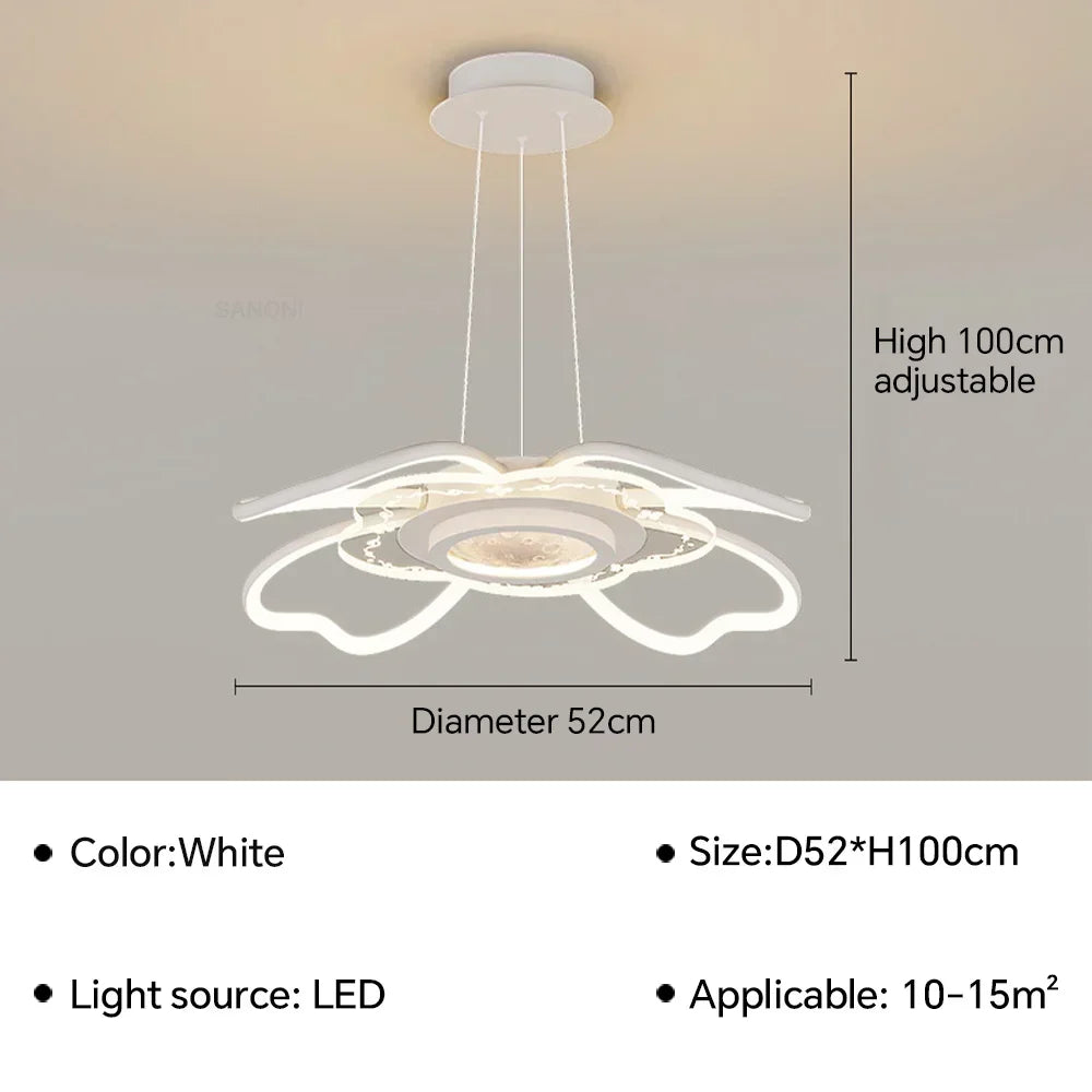 suspension moderne à led pour décoration intérieure élégante