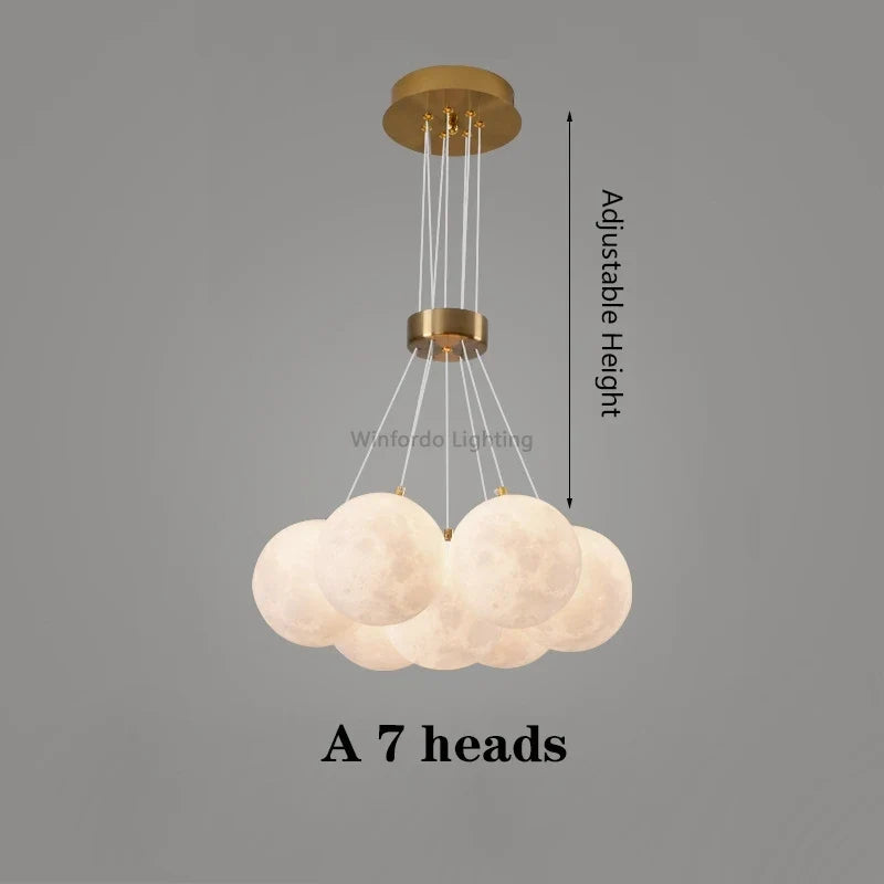 lustre led imprimé en 3d éclairage winfordo suspendu