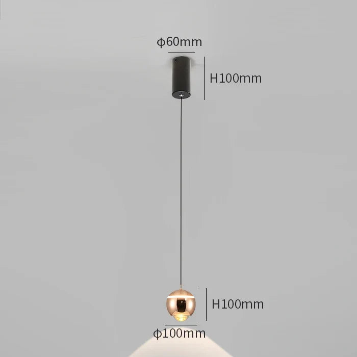 suspension moderne en forme de boule pour intérieur créatif