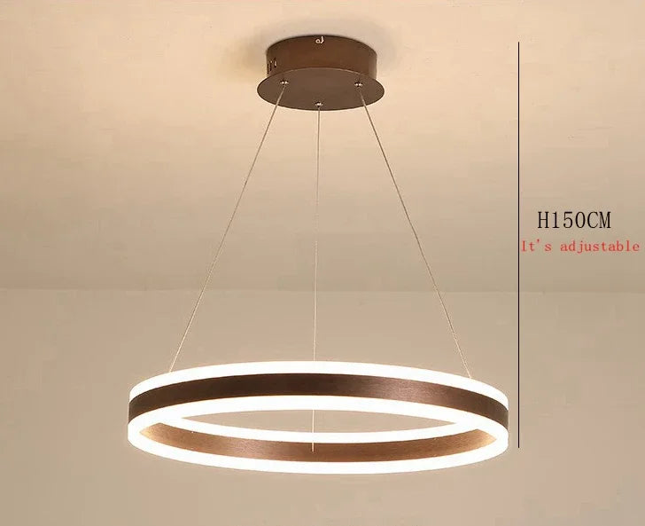 lustre led moderne réglable décoration maison luminaire suspendu