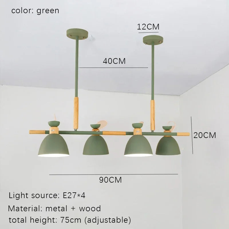 lustre design nordique en bois pour décoration intérieure moderne