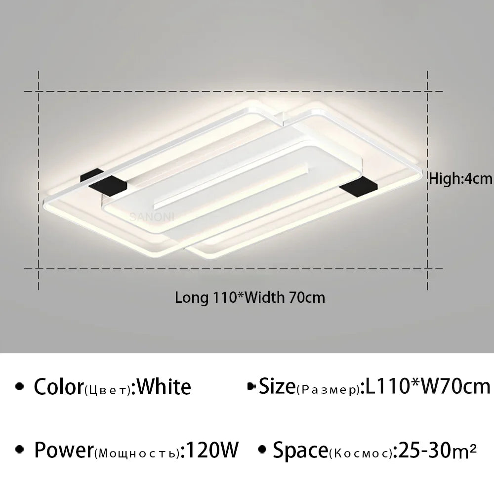 plafonnier led moderne pour décoration intérieure élégante