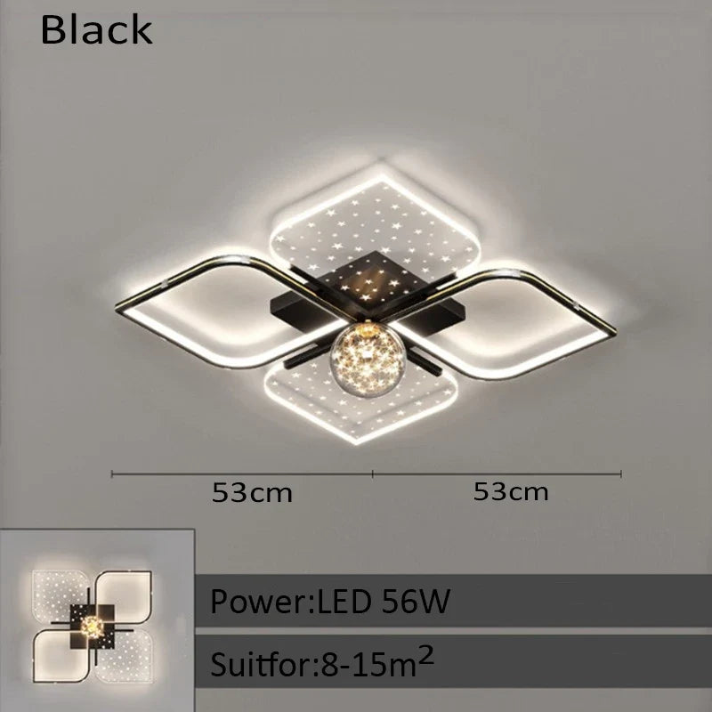 plafonnier led luxueux pour un éclairage moderne intérieur