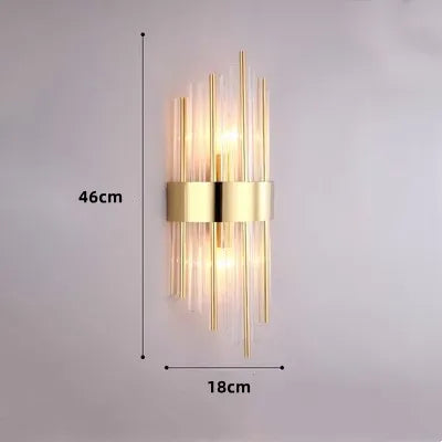 applique murale en cristal design pour éclairage moderne de la maison