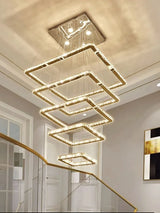 lustre à led minimaliste moderne en cristal design élégant