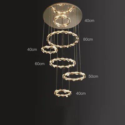 lustre moderne en cristal pour ambiance élégante et minimaliste