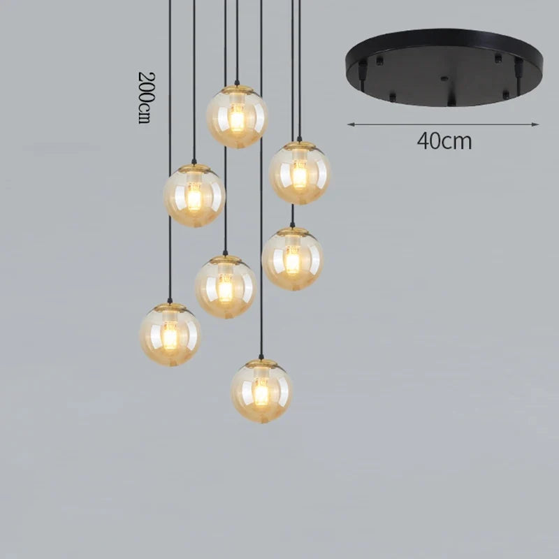 Nordique décor à la maison salle à manger suspension lumières éclairage intérieur plafonnier suspension lustre lampes pour salon